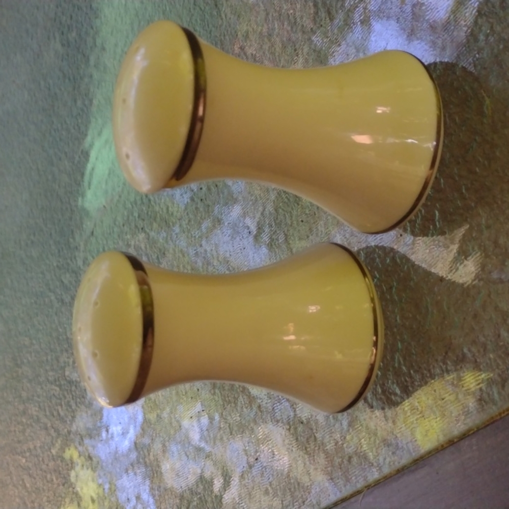 Lenox China solitaire salt and pepper shakers, oval